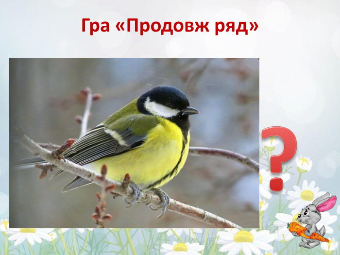 ?Гра «Продовж ряд»