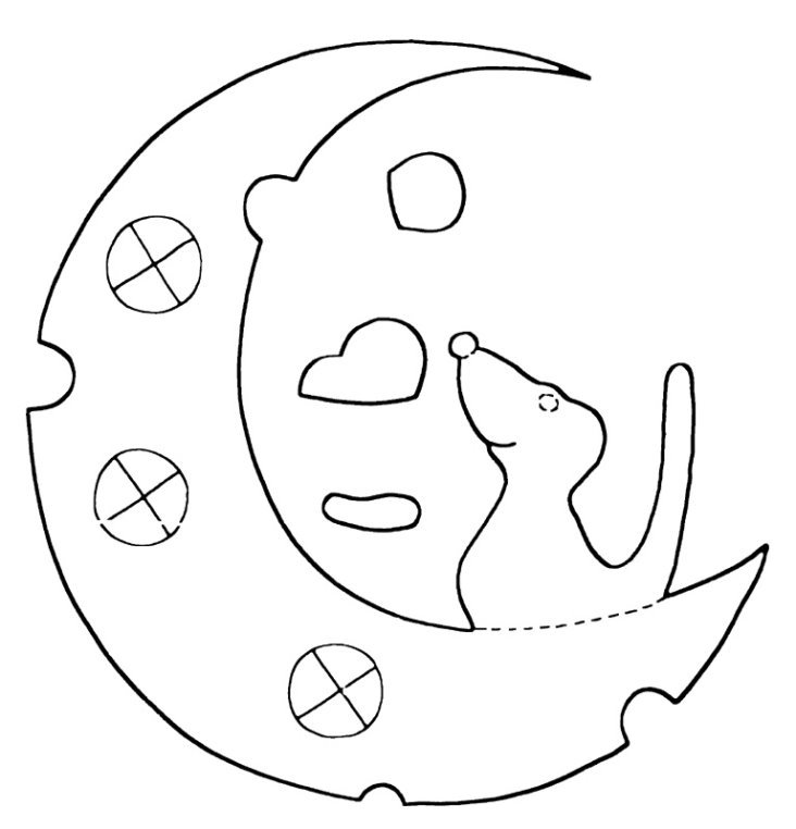 мышка схема на луне