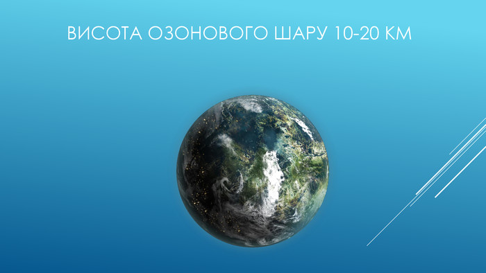 Висота озонового шару 10-20 км 