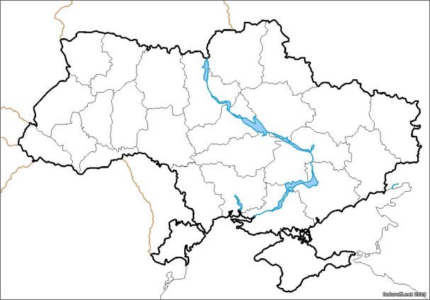 Картинки по запросу контурна адміністративна карта україни