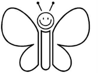 Картинки по запросу малюнок метелика для розмальовки