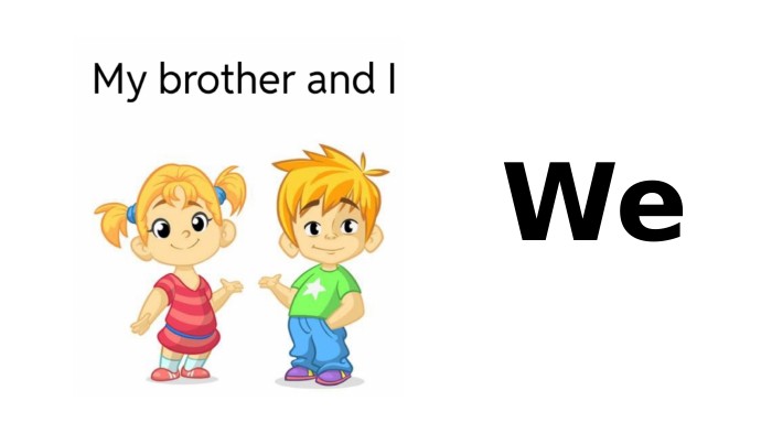 We