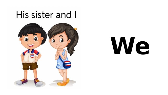 We