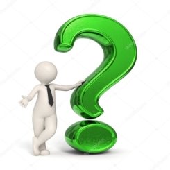 Green question mark guy | 3d business man - Green question mark ...