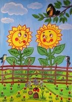 Картинки по запросу соняшник малюнки