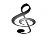 Трехмерный символ скрипичный, изолированные на белом фоне — стоковое фото