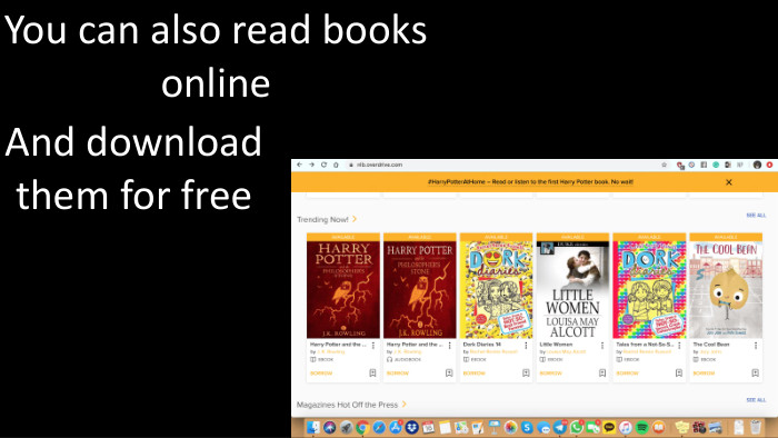 You can also read books online. And download them for free 
