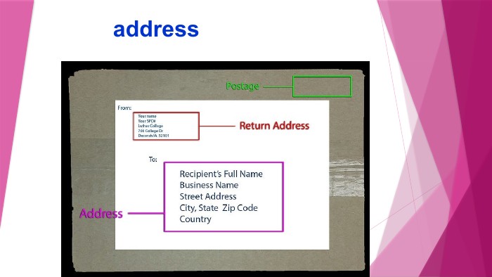 address