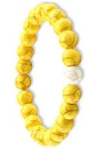 Модный желтый натуральный камень бусины браслеты и браслеты для женщин  круглая бисерная прядь браслет для мужчин украшение браслет Feminina-in  Плетеные браслеты from Украшения и аксессуары - Just Jewelry