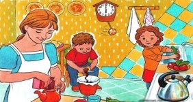 Шаблони посуду для дітей. Дидактична гра для молодшої групи дитячого садка  «Різнокольорова посуд