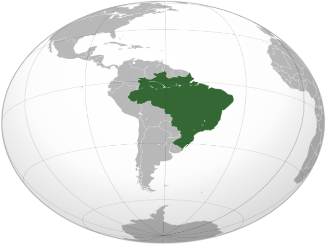 Розташування Бразилії
