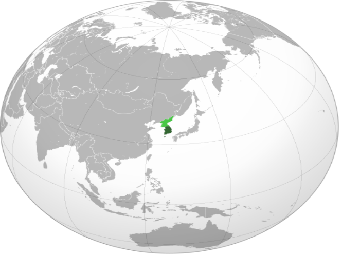 Розташування Південної Кореї