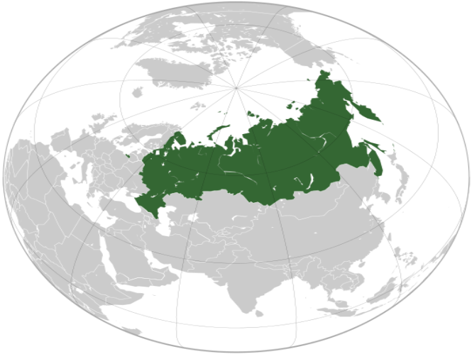 Розташування Російської Федерації
