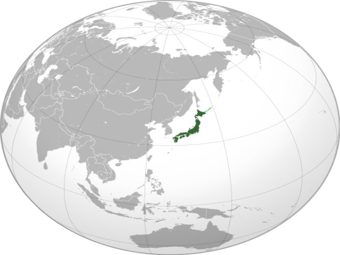 Файл:Japan (orthographic projection).svg