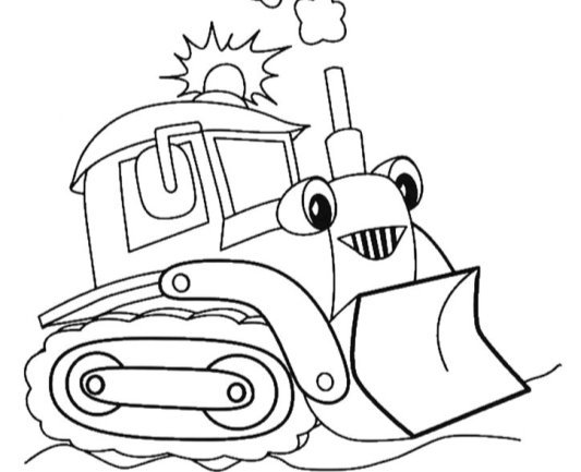 Розмальовка Снігоприбиральна Машина | Kids-Pic.com