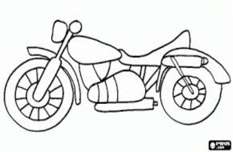 Classic road motorcycle coloring page | Coloring pages, Motorcycle ...
