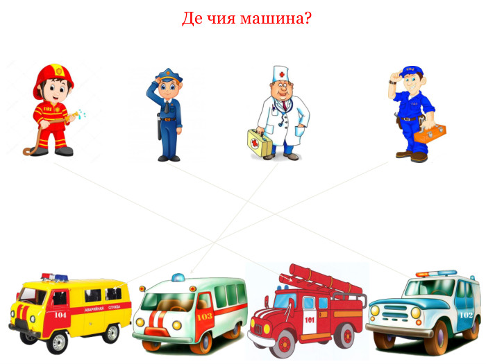 Де чия машина?