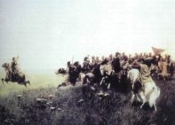Козацький загін іде в атаку