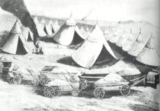 Козацький табір в степу