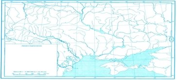 Контурна карта України: фізична поверхня