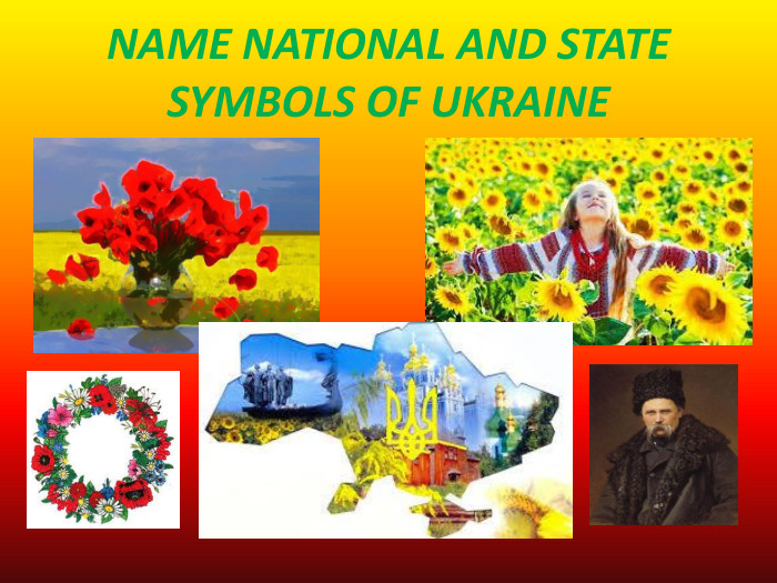 NAME NATIONAL AND STATE SYMBOLS OF UKRAINE 