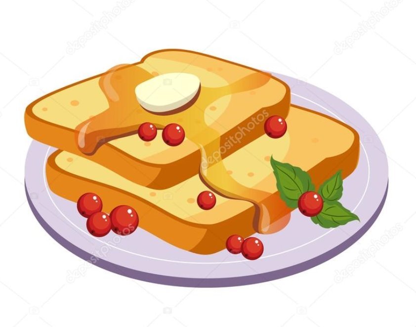 Toasts With Butter Breakfast Food Element Isolated Icon ⬇ Vector Image by ©  TopVectors | Vector Stock 127146478