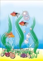 Картинки по запросу малюнок акваріума