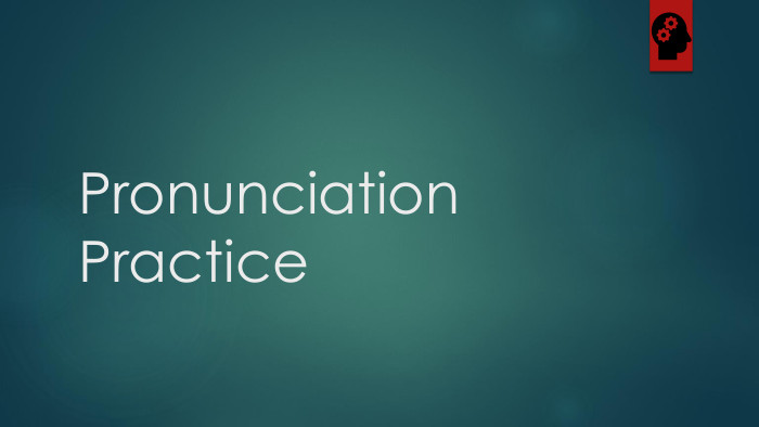 Pronunciation Practice