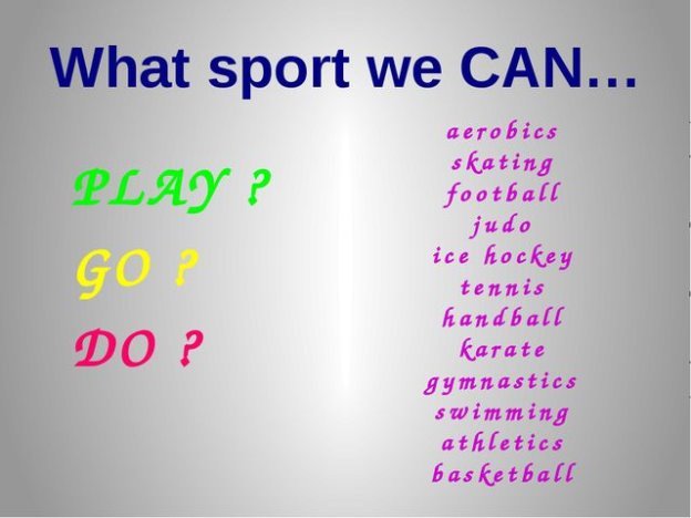 Картинки по запросу what sport we can