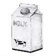 Hand drawn carton of milk vector | premium image by rawpixel.com
