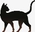 кошка, животных, силуэт животных PNG и вектор | Силуэт животного,  Иллюстрации кошек, Кошачий арт