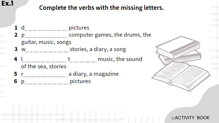 ⸦ACTIVITY BOOK Ex.1 