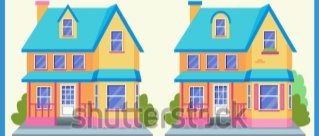 Find Difference Between Two Houses Kids Stock Vector (Royalty Free ...