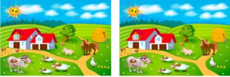 Childrens visual puzzle find ten differences Vector Image