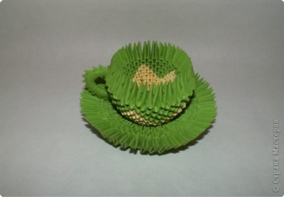  Поделка, изделие Оригами модульное: Чайный сервиз. Бумага. Фото 4