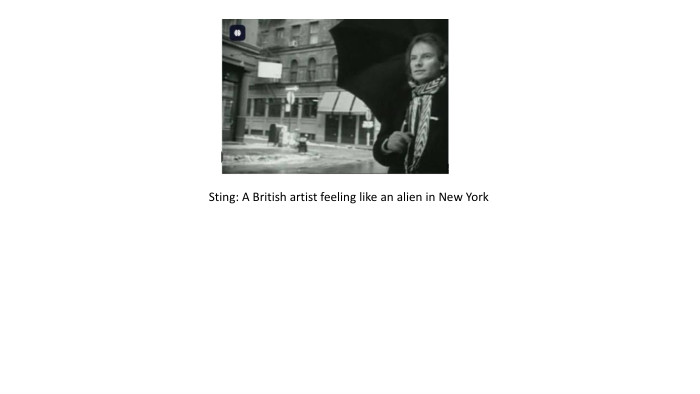 Sting: A British artist feeling like an alien in New York