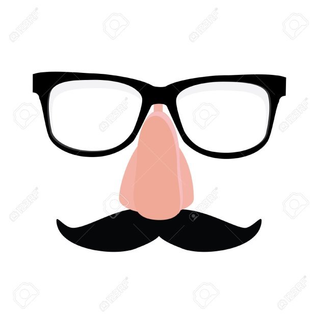 Fake Nose And Glasses Humor Mask Vector Illustration. Disguise.. Royalty  Free Cliparts, Vectors, And Stock Illustration. Image 44024309.