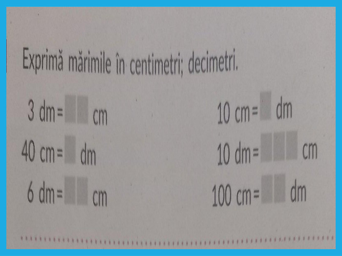 Unitățile de măsură a lungimii{D113 A9 D2-9 D6 B-4929-AA2 D-F23 B5 EE8 CBE7}dmcmm.1 m. = 10 dm.1 m. = 100cm.