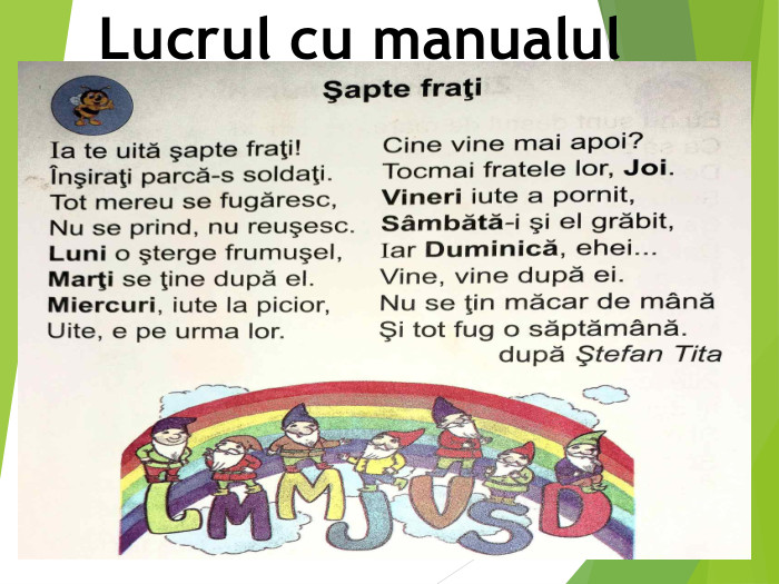 Lucrul cu manualul