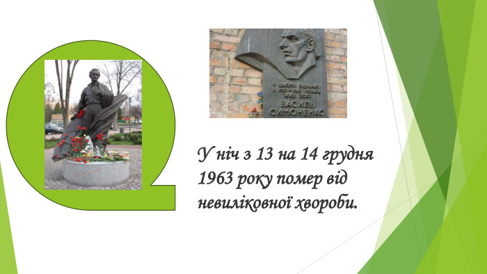 У ніч з 13 на 14 грудня 1963 року помер від невиліковної хвороби.