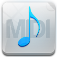 Иконка midi, музыка, файл, формат, размер 256x256 | id23523 | iconbird.com