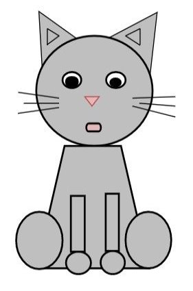 Картинки по запросу животные из геометрических фигур рисунки | Hello kitty,  Kitty, Fictional characters