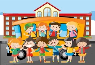 Картинки по запросу автобус діти анімація