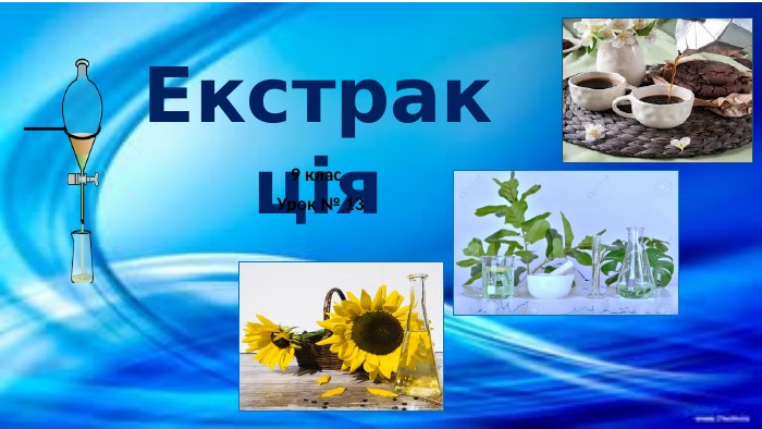Екстракція9 клас Урок № 13