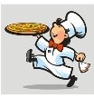 Поварёнок с пиццей, юмор, еда, человек, кухня