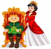Король и королева на троне | Бесплатно векторы