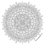 Crayon mandala to print and color- available in JPG and transparent PNG versions.