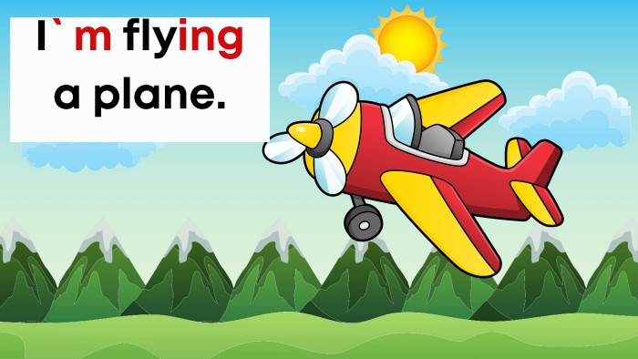 I`m flying a plane.