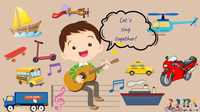 boat. Let`s sing together!