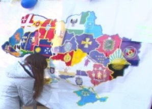 В Одессе начали вышивать карту Украины